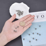 304 Stainless Steel Spacer Beads, Rondelle, Stainless Steel Color, 6x5mm, Hole: 2mm, 100pcs/box