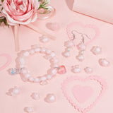 189Pcs 10 Style Transparent Acrylic Beads, Bead in Bead, Faceted, Frosted, Mixed Color, 9.5~16.5x9~21x6~11.5mm, hole: 2~3mm, 189pcs/box