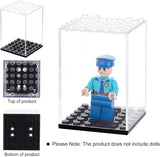 Plastic Display Box, for Ornaments, Toys Display, Clear, 4.8x4.8x7cm