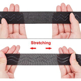 Polyester Non-Slip Silicone Elastic Gripper Band, for Garment Sewing Project, Black, 30x1mm, about 8yards/roll