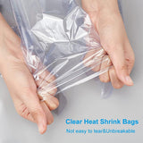 PVC Heat Shrink Bags, Rectangle, Clear, 45.6x35x0.002cm, Inner Diameter: 45x35cm