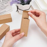 Paper Cardboard Boxes, Essential Oil Packing Box, Gift Box, Rectangle, Sandy Brown, 9.1x3.7x3.6cm, Unfold: 18.6x7.2x0.1cm