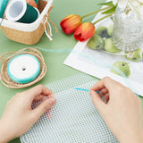 Resin Mesh Canvas Bag Sheets, for DIY Crafting Knit Handbag Accessories, White, 33.5x35.6x0.1cm