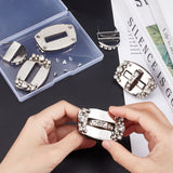 &reg Alloy Rhinestone Locks, with Iron Findings, Cabinet Hardware Supplies, Platinum, 36x54x11mm, 4sets