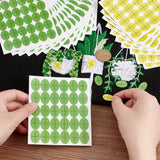 50Pcs 2 Styles Customized Round Dot PVC Decorative Stickers, Waterproof Self-Adhesive Decals for Daily Plan, DIY Scrapbooking, Arrows Pattern, 100x118mm, Sticker: 12.5x19mm, 25pcs/style