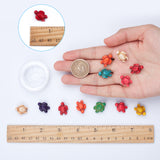 Synthetical Turquoise Beads, Dyed, Tortoise, Mixed Color, 18x14x8mm, Hole: 1mm, 95~100pcs/box
