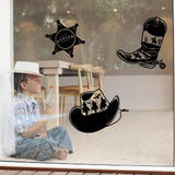 PVC Wall Stickers, for Wall Decoration, Horse Pattern, 390x700mm