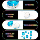 198Pcs 9 Style Sew on Rhinestone, Faceted Glass Rhinestone Cabochons, with Brass Prong Setting, Mixed Shapes, Mixed Color, 5~18x5~13x4.5~7mm, Hole: 0.8~1.2mm