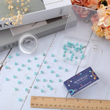 Gemstone Bracelet Making Kit, Including Dyed Natural Howlite Heishi Beads, Elastic Thread, Turquoise, Beads: 6x3mm, Hole: 0.8mm, about 152Pcs/box