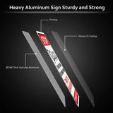UV Protected & Waterproof Aluminum Warning Signs, Colorful, 300x200x0.9mm, Hole: 4mm