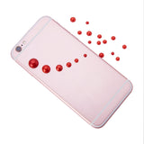 1Box ABS Plastic Imitation Pearl Dome Cabochons, Half Round, Red, 4~12x2~6mm, about 660pcs/box