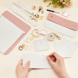 DIY Women's Crossbody Bag Kits, Include Imitation Leather Fabric, Magnetic Clasp, Heart Lock, Screwdriver, Pink, 2.2~89x0.15~19.8x0.1~0.85cm