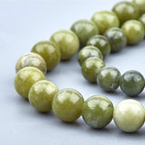 Natural Chinese Jade Beads Strands, TaiWan Jade, Round, 4mm/6mm/8mm/10mm/12mm, Hole: 1~1.8mm, 5strands/box