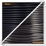 Round Aluminum Wire, Matte Effect, Black, 12 Gauge, 2mm, about 98.42 Feet(30m)/roll