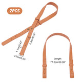 PU Leather Bag Straps, Bag Replacements Accessories, Sienna, 77.2x2.3x1.1cm, Hole: 4mm