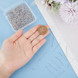 4 Bags Brass Ball Head Pins, for Jewelry Making, Real Platinum Plated, 24 Gauge, 30x0.5mm, Head: 1.8mm, about 100pcs/bag