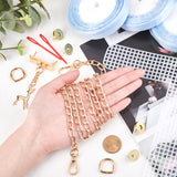 DIY Knitting Crochet Bags Kit, Including Mesh Plastic Canvas Sheets, Ribbon, Knitting Needles, D Ring, Snap Button, Bag Strap Chains, Deer Decorative Button, for DIY Craft Shoulder Bags Accessories, Mixed Color, 360x395x1.5mm