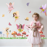 PVC Wall Stickers, Wall Decoration, Fairy Pattern, 900x390mm
