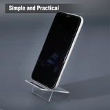 Acrylic Moblie Phone Holder, Rectangle, Clear, 7.8x5.4x11cm