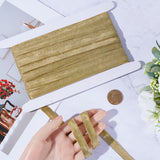 24 Yards Flat Nylon Elastic Cord/Band, with Rubber Inside, Webbing Garment Sewing Accessories, Dark Khaki, 12.5mm