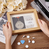 Natural Wood Photo Frames, for Tabletop Display Photo Frame, with Glass Finding, Rectangle, Peru, 231x180x160mm