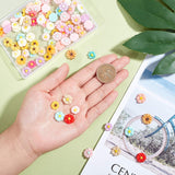 Resin Cabochons, Flower, Mixed Color, 150pcs/box