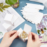 Foldable Creative Kraft Paper Box, Wedding Favor Boxes, Favour Box, Paper Gift Box, Square, White, 4x4x4cm