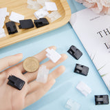 39Pcs 3 Styles Plastic Ring Holder, Ring Display Stand, Rectangle, Mixed Color, 2.4x1.65x1cm, 13pcs/color