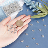 150Pcs Zinc Alloy Beads, Fish with Jesus, Antique Silver, 8.5x5x2.5mm, Hole: 1.2mm