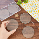 6Pcs Glass Fabric Weight, Sewing Weight, Samples Cutting Weights for Sewing Accessories, Clear, 80x5mm