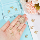 14Pcs Brass Charms, Long-Lasting Plated, Sea Turtle, Real 18K Gold Plated, 12.3x11x2.5mm, Hole: 3mm, Jump Ring: 5x1mm, Inner Diameter: 3mm