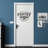 PVC Wall Stickers, for Pantry Wall Decoration, Word, 550x350mm