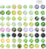Flatback Glass Cabochons for DIY Projects, Dome/Half Round, Mixed Color, 18x5mm, 138~140pcs/box