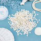 DIY Stretch Bracelets Making Kits, Including 3 Strands Shell Beads Strands and 1 Roll Clear Elastic Crystal Thread, Seashell Color, 4.9~6x0.4~6mm, Hole: 1.4mm,  about 15.94 inch~16.14 inch(40.5~41cm)