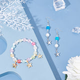 304 Stainless Steel Pendants, Star, Golden & Stainless Steel Color, 15x12~12.5x4mm, Hole: 1mm, 30pcs/color, 2colors, 60pcs/box