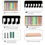 Iron Medal Holder Frame, Medals Display Hanger Rack, 14 Hooks, with Screws, Dancer Pattern, 96x290mm