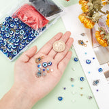 DIY Jewelry Making Kit, Including Resin Beads, Alloy Pendants & Hangers, Brass Beads, Nylon Threads, Glass Seed Beads, Mixed Color, Beads: 300Pcs/set