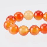 1 Strand Natural Red Agate Beads Strands, Round, Grade A, 8mm, Hole: 1mm, about 45pcs/strand, 16 inch