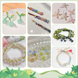 DIY Beads Jewelry Making Finding Kit, Including 156g Lustered Glass Seed & 150Pcs Letter Acrylic Beads, Mixed Color