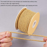 Nylon Threads, Milan Cords/Twisted Cords, Goldenrod, 3mm, about 20m/roll