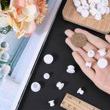 32Pcs 4 Style Silicone Bottle Seal Plug, Reusable Replacement Bottle Stopper, White, 10~16x9~10mm, pin: 6~12mm, 8pcs/style