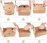 Kraft Paper Box, Rectangle, Sienna, 21x13x16.5cm