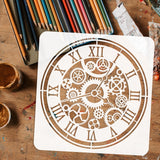 PET Hollow Out Drawing Painting Stencils, for DIY Scrapbook, Photo Album, Clock, 30x30cm