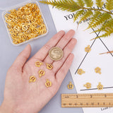 Alloy Charms, Lead Free and Cadmium Free, Crown, Golden, 14x12x1mm, Hole: 1.5mm, 100pcs/box
