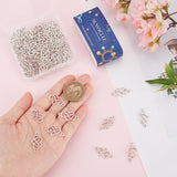 100Pcs Tibetan Style Alloy Connector Charms, Lead Free & Cadmium Free, for Valentine's Day, Heart with Infinity, Antique Silver, 12.5x24x2mm, Hole: 1.8mm
