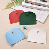 4 sets 4 colors Imitation Leather Sew on Bag Cover, with Magnetic Iron Clasps, Bag Making Accessories, Mixed Color, 10.2x12.5x1.2cm, 1 set/color