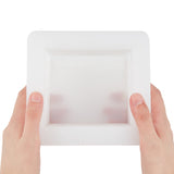 Soap Silicone Molds, Rectangle, White, 142x130x73.3mm, Inner Diameter: 102x88.2mm