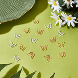 60Pcs 3 Colors 304 Stainless Steel Charms, Butterfly, Mixed Color, 10.5x15x0.6mm, Hole: 1~4mm, 20pcs/color