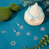 20Pcs 5 Style Stainless Steel Pendants, Laser Cut, Flower, Stainless Steel Color, 4pcs/style