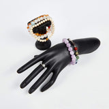 Resin Jewelry Bracelet Display Stands, Hand & Column, Black, 27x9x14cm